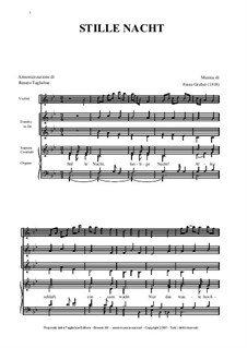 Ensemble version: For violin, trumpet, mixed choir and organ by Franz Xaver Gruber