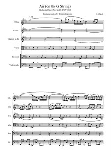 Aria: Score, parts by Johann Sebastian Bach