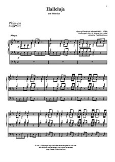 No.44 Hallelujah: para orgãos by Georg Friedrich Händel