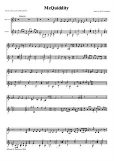 McQuiddity: For bassoon and guitar by David W Solomons