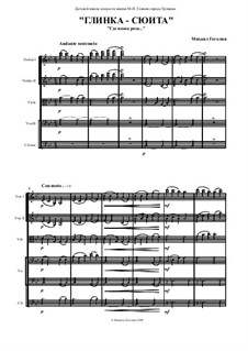 Glinka - suite: para orquetra de cordas by Mikhail Gogolin
