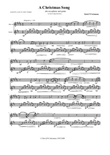 Christmas Song: For clarinet or alto saxophone and guitar by David W Solomons