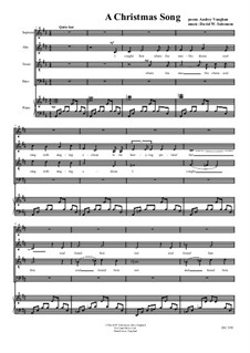 Christmas Song: For choir (SATB) and piano by David W Solomons