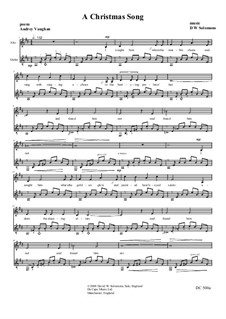 Christmas Song: para alto voz e guitarra by David W Solomons