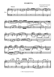 Фугетта для фортепиано: Фугетта для фортепиано by Vladimir Polionny