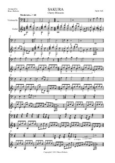Sakura (Cherry Blossom): para violoncelo e guitarra by folklore