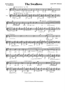 The Swallows: Para alto e guitarra by David W Solomons