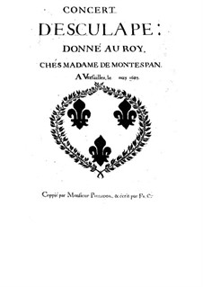 Concert d'Esculape, S.134: Concert d'Esculape by Michel Richard de Lalande