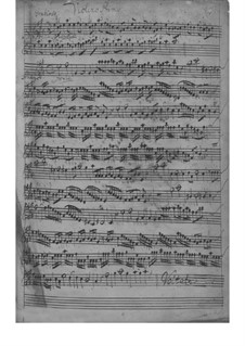 Quartet for Strings and Basso Continuo in A Major, TWV 43:A6: Quartet for Strings and Basso Continuo in A Major by Georg Philipp Telemann