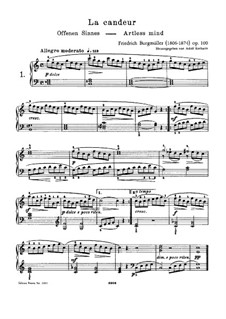 Complete set: Para Piano by Johann Friedrich Burgmüller