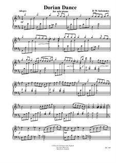 Dorian Dance: Para Piano by David W Solomons