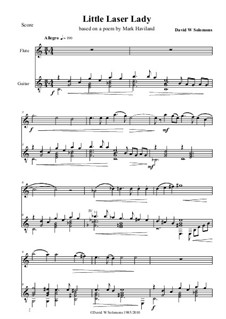 Little Laser Lady: para flauta e guitarra by David W Solomons