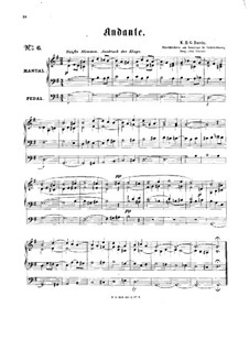 Andante in G Major, No.6: Andante in G Major by Karl Heinrich Georg Davin