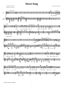Street Song: Para alto e guitarra by David W Solomons