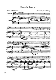 Dans le jardin (In the Garden), L.78: Para vocais e piano by Claude Debussy
