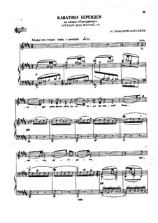 The Snow Maiden: Cavatina of Berendey by Nikolai Rimsky-Korsakov