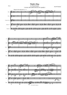 Thalia's Rag: For wind quintet and spoken voice by David W Solomons