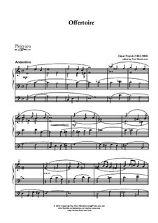 Offertoire II, Posthum: Offertoire II by César Franck