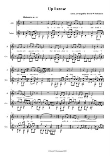 Up I Arose in Verno Tempore: para alto (ou baritono) e guitarra by Unknown (works before 1850)