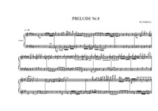 Prelude No.8 for piano, MVWV 89: Prelude No.8 for piano by Maurice Verheul