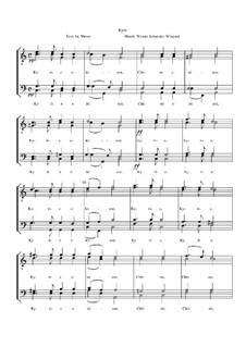 Kyrie, Op.22: Nr.4 by Werner Schneider-Wiegand