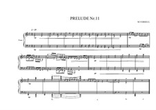 Prelude No.11 for piano, MVWV 92: Prelude No.11 for piano by Maurice Verheul