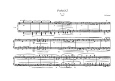 Poéte No.2 for piano, MVWV 301: Poéte No.2 for piano by Maurice Verheul