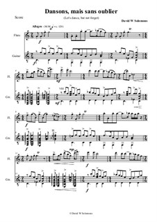 Dodo Titite (Dansons mais sans oublier) - Haitian lullaby (last movement) - for flute and guitar: Dodo Titite (Dansons mais sans oublier) - Haitian lullaby (last movement) - for flute and guitar by David W Solomons