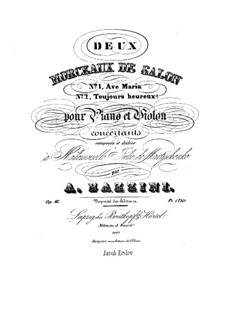 Two Pieces, Op.16: duas peças by Antonio Bazzini