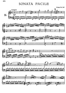 Sonata for Piano No.16 in C Major, K.545: para um único musico (Editado por H. Bulow) by Wolfgang Amadeus Mozart