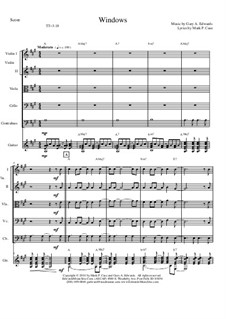 Windows: For string orchestra – score & parts by Gary Edwards