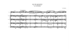 Flute Quintet, MVWV 52: Flute Quintet by Maurice Verheul