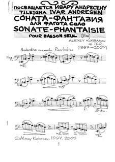 Sonate-Phantaisie pour basson seul, Op.162: Sonate-Phantaisie pour basson seul by Alexey Kurbanov