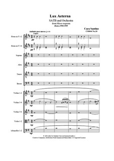 Missa requiem, CS044: No.10 Lux Aterna by Santino Cara