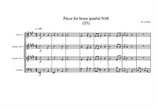 Piece for brass quartet No.48 (55), MVWV 151: Piece for brass quartet No.48 (55) by Maurice Verheul