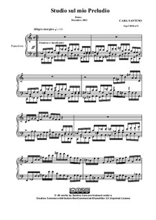 Prelude in C major for piano, CS056 No.2: Prelude in C major for piano by Santino Cara