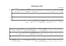 Choir piece for christmas SATB, MVWV 661: Choir piece for christmas SATB by Maurice Verheul