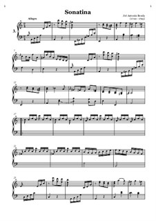 Sonatina for Piano in A Minor: Sonatina for Piano in A Minor by Jiří Antonín Benda