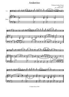 Andantino: Andantino by Wolfgang Amadeus Mozart