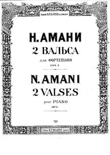 Two Waltzes, Op.5: Two Waltzes by Nikolay Amani