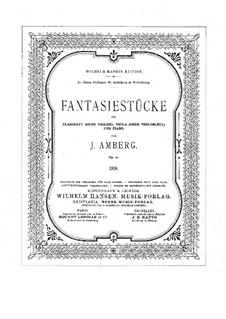 Fantastic Pieces, Op.12: Partitura completa, partes by Johan Amberg