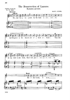 The Resurrection of Lazarus. Recitative and Aria 'Thou, to Whom Galilee Kneeleth': The Resurrection of Lazarus. Recitative and Aria 'Thou, to Whom Galilee Kneeleth' by Raoul Pugno