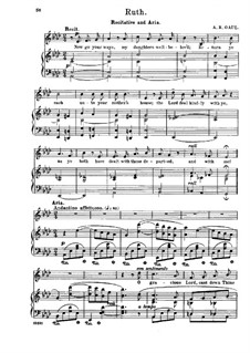 Ruth. Recitative and Aria 'O Gracious Lord, Cast Down Thine Eyes': Ruth. Recitative and Aria 'O Gracious Lord, Cast Down Thine Eyes' by Alfred Robert Gaul