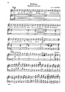 Joshua, HWV 64: Heroes, when with glory burning by Georg Friedrich Händel
