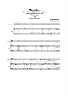 Mànus tùae_mezzosoprano and organ, CS188-148 No.1C: Mànus tùae_mezzosoprano and organ by Santino Cara