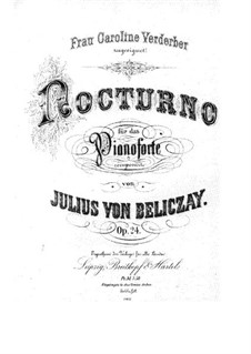 Nocturne, Op.24: noturno by Gyula Beliczay