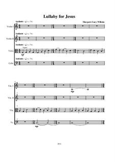 Lullaby for Jesus: partitura completa by Margaret Lucy Wilkins