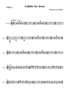 Lullaby for Jesus: violino parte I by Margaret Lucy Wilkins