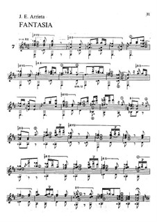 Fantasia, for Guitar: Fantasia, for Guitar by Emilio Arrieta