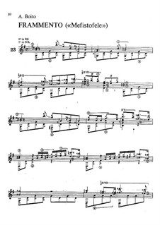 Mefistofele: Fragment, for guitar by Arrigo Boito